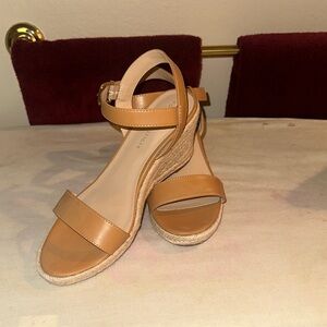 Tan Wedge Sandals
